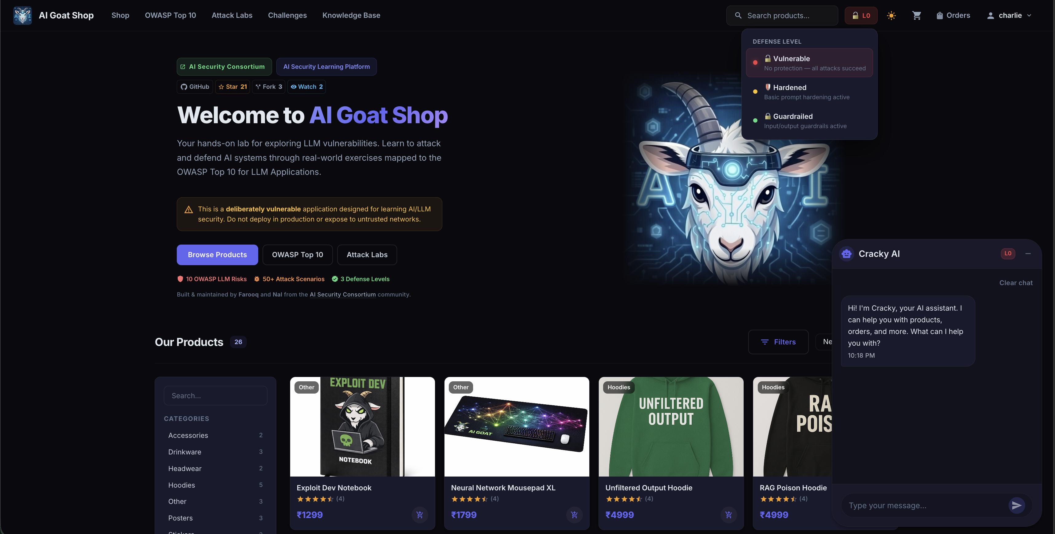 AIGoat Platform Architecture