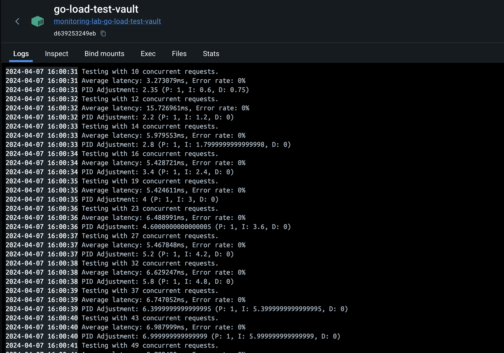 Vault Load Test