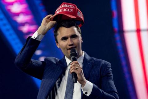 Charlie Kirk in Phoenix, Arizona, on 19 December 2024