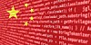 China flag with code