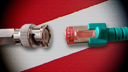 Von BNC zu RJ45 - auch die populären Stecker haben sich geändert. (Bild: Martin Wolf/Golem.de) (Martin Wolf/Golem.de)