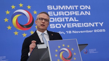 Digitalminister Wildberger soll sich für eine breitere Nutzung von Opendesk einsetzen. Das fordert die Gesellschaft für Informatik. (Bild: Getty Images/Sean Gallup) (Getty Images/Sean Gallup)