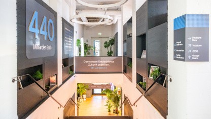 Der Eingang zum Google-KI-Zentrum in Berlin (Bild: Google) (Google)