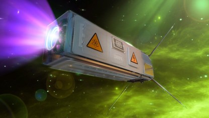 Nuklearbatterien aus Atomm&uuml;ll f&uuml;r Raumfahrzeuge (Konzeptbild) (Bild: DARPA) (DARPA)